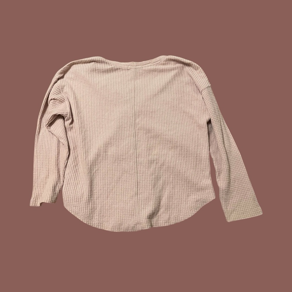 Forever 21 Pink Ribbed Button Front Cardigan Top Small Soft Girl Basic - Picture 2 of 4